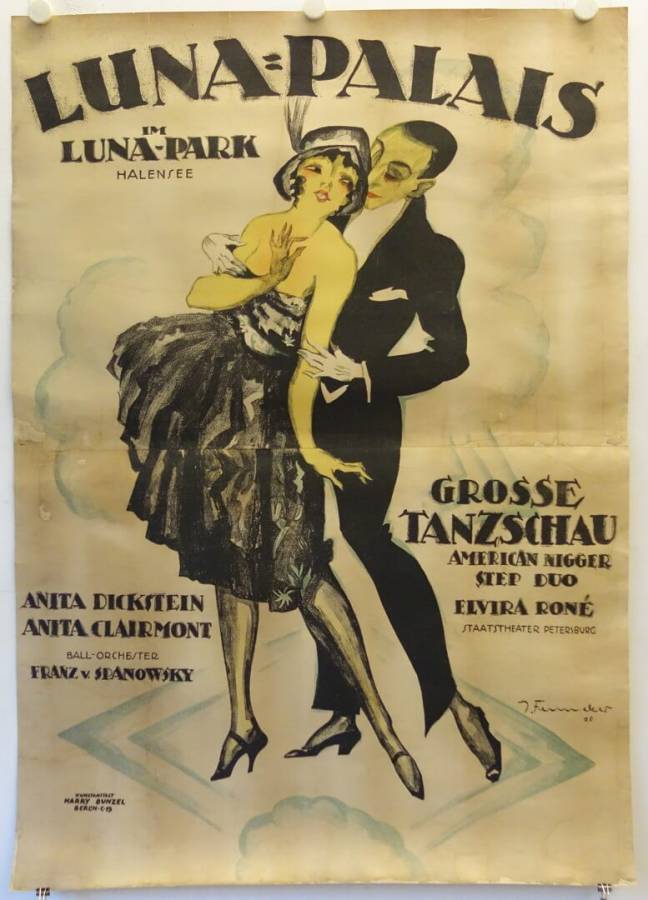 Luna-Palais original release german advertising poster